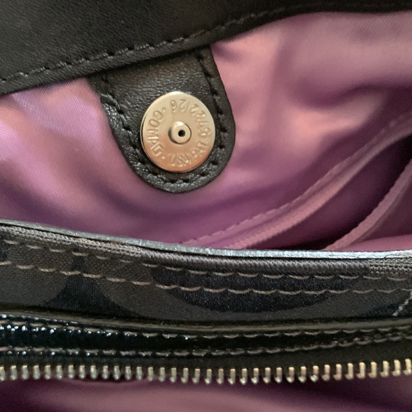 🖤 SOLD 🖤 Coach canvas bag with leather straps . Authentic. - Picture 9 of 11